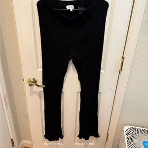 & Other Stories Black Ribbed Trousers